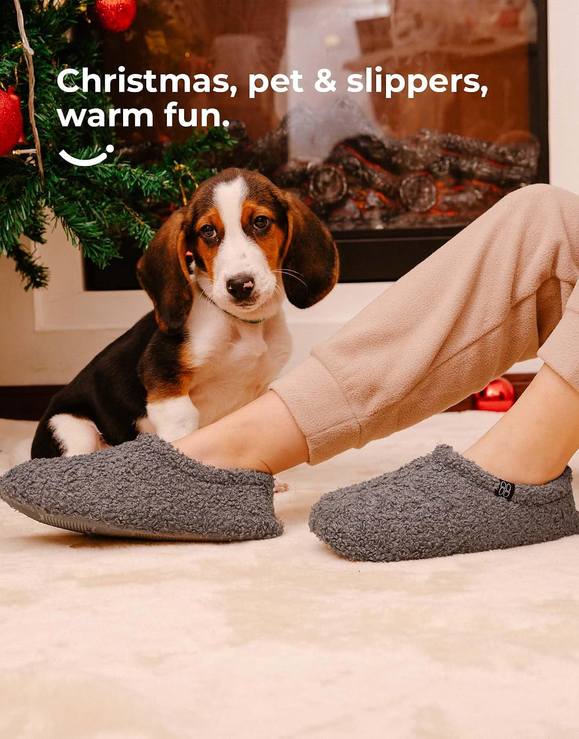 Women'S Fuzzy Curly Fur Fleece Lining Memory Foam Loafer Slippers | Non-Slip,Indoor and Outdoor,Machine-Washable,Warm,Bedroom