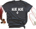 Ice Ice Baby Maternity T-Shirt Women Pregnancy Announcement Shirt Funny Cute Letter Print Pregnant Mom Tee Tops