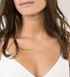 Gold Dainty Evil Eye Necklace for Women 18K Gold Plated Cute Delicate Solitaire Cubic Zirconia Boho Protection Evil Eye Minimalist Simple Necklace
