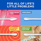Cotton Swabs for Hygiene and Beauty Care Original Cotton Swab Made with 100% Cotton 375 Count