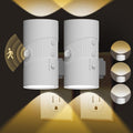 Motion Sensor Light Indoor, Night Lights Plug into Wall, Motion Sensor & Dusk to Dawn Sensor, 3 Light Modes, Dimmable Night Light for Bedroom Bathroom Hallway Kitchen Stairs (White, 2 Pack)