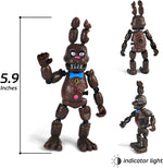 Inspired by Five Nights at Freddys | Chocolate | Freddy'S Action Figures Toys (FNAF) Set of 6 Pcs [Rockstar & Chocolate Freddy, Bonnie, Chica, Easter, Freddy Frostbear]