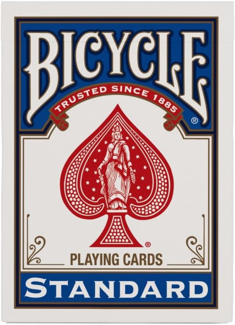 Rider Back Playing Cards 12 Pack Poker Size Standard Index | Air Cushion Finish for Smooth Shuffling, Made in USA, 6 Red and 6 Blue Decks, Ideal for Poker and Blackjack