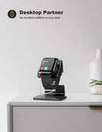 Watch Stand for Apple Watch Magnetic Fast Charger | Aluminum Alloy Desk Charging Stand Holder Dock for Iwatch SE3 SE2 Ultra 3, Series 11 10 9 8 7 6 5 (49/46/45/44/42/41/40/38Mm)