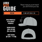 LARIX Trucker Hat Men - Snapback Cap with Breatheable Mesh Back, Hats for Men, Mens Hat, Mens Trucker Hats