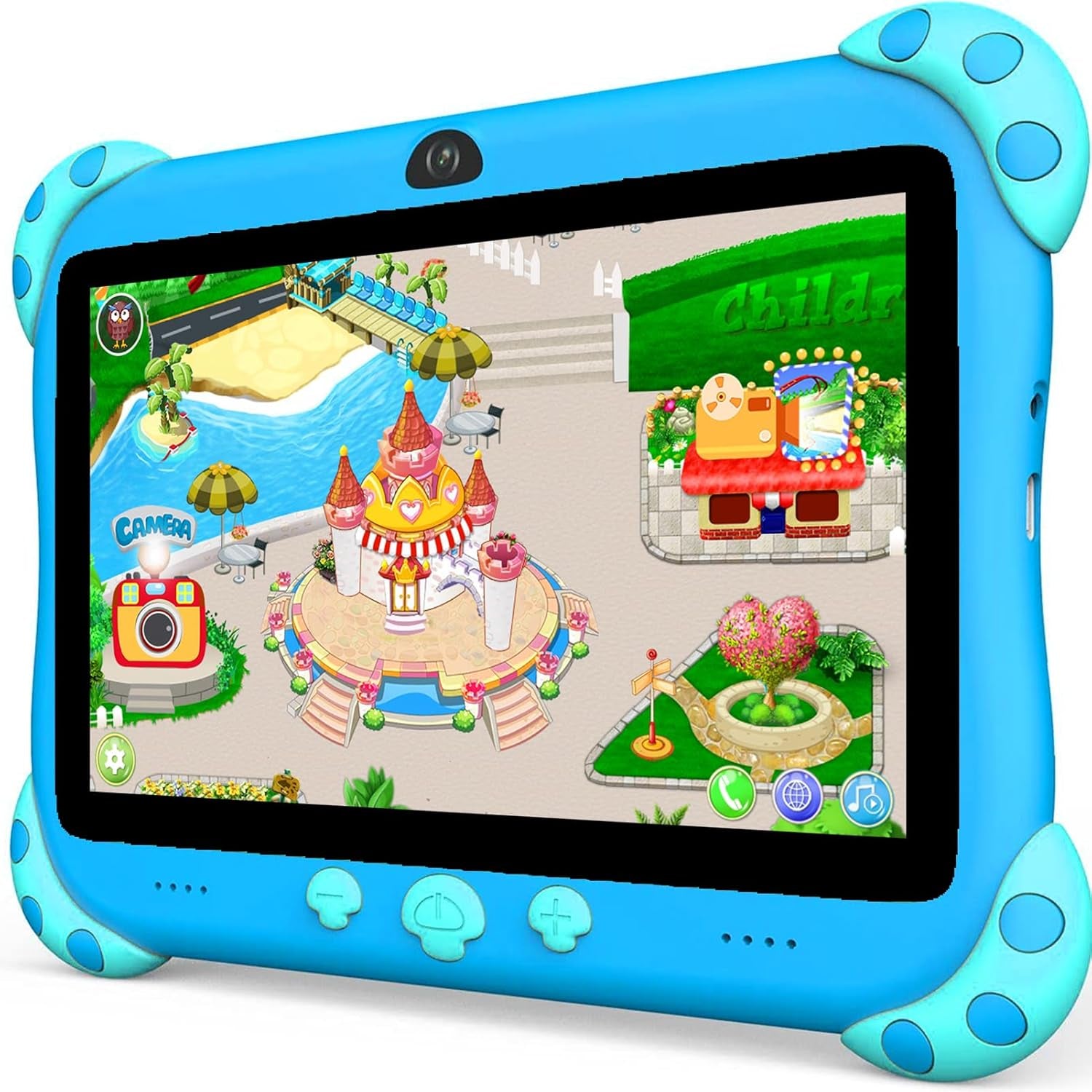 Kids Tablet 7 Inch Tablet for Kids Toddler Tablet Wifi Kids Tablets 32G Android Dual Camera Parental Control Children'S Tablet Kids App Pre-Installed Netflix Youtube (Green)