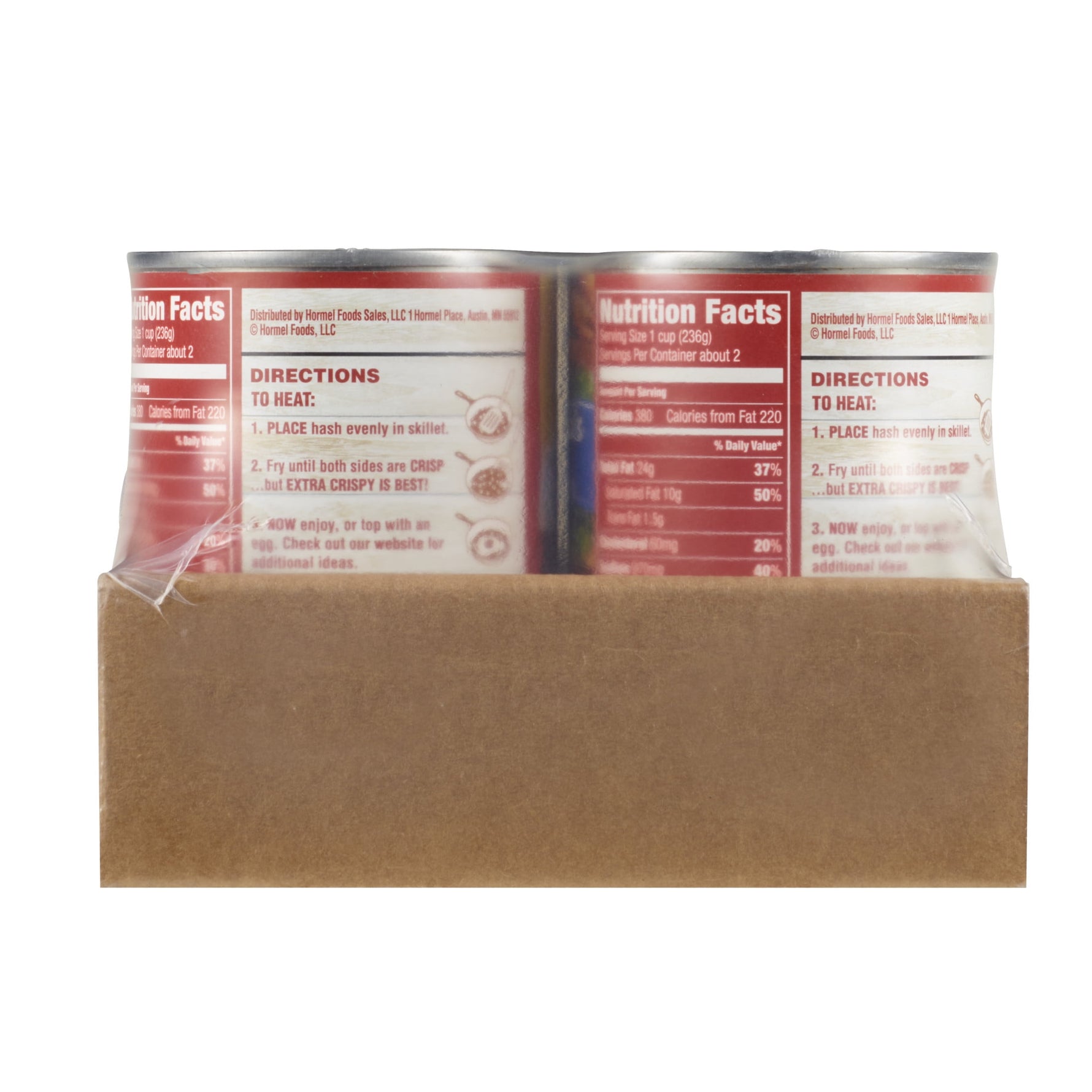 4-Pack HORMEL  Corn Beef Hash, Canned Corned Beef, Shelf Stable, 14 Oz Steel Can