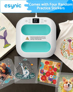 Portable Handheld Heat Press Machine 9X9 Inch-Digital T-Shirt Press with Ceramic Heating Plate & LED Screen Timer-110V/900W Plancha Para Sublimacion for DIY Crafts/T-Shirts/Tote Bags