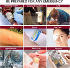 Upgrade - Comprehensive First Aid Kit with Labelled Compartments, Molle System Emergency Kits for Car,Home,Hiking, Backpacking, Camping, Traveling, and Cycling