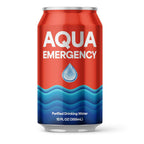 Drinking Canned Water- (24 Cans) 12 Fl Oz (50 Years) Shelf Life for Everyday Hydration, Emergency, Survival Use-Purified via Reverse Osmosis | Plant-Based, BPA Free, Eco-Friendly Packaging, Made in USA-1 Case