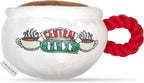 Friends TV Show Central Perk Coffee Cup Plush Dog Toy | Built-In Squeaker, Officially Licensed Friends Product, Iconic Coffee Cup Design, Hours of Fun for Fans