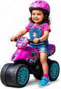 Kids Motorcycle Balance Bike - Toddler Ride on Toys W/Sounds, Wide Wheel Base, Rubber Coated Wheels, Foot to Floor Toddler Car up to 44 Lbs, Motorbike for Kids Ages 18 Months to 3 Yrs, Pink