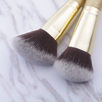Double Ended Makeup Brushes | 2Pcs Dual-Ended Cream + Powder Brush,Makeup Brush for Creating a Gorgeous, Airbrushed-Looking Complexion