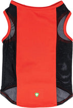 Pet Breathable Sleeveless Mesh Airflow Tank Top with Built in Bug and Tick Protection, Poppy, Small