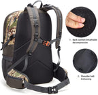 40L Hiking Backpack, Lightweight Camping Daypack with Rain Cover | Water-Resistant Rip-Stop Nylon, Multi-Pockets, Survival Whistle. Ideal for Men, Women, Travel, Trekking