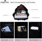 Backpack Purse for Women Soft Washed Leather Multi Pocket Casual Travel Backpacks…