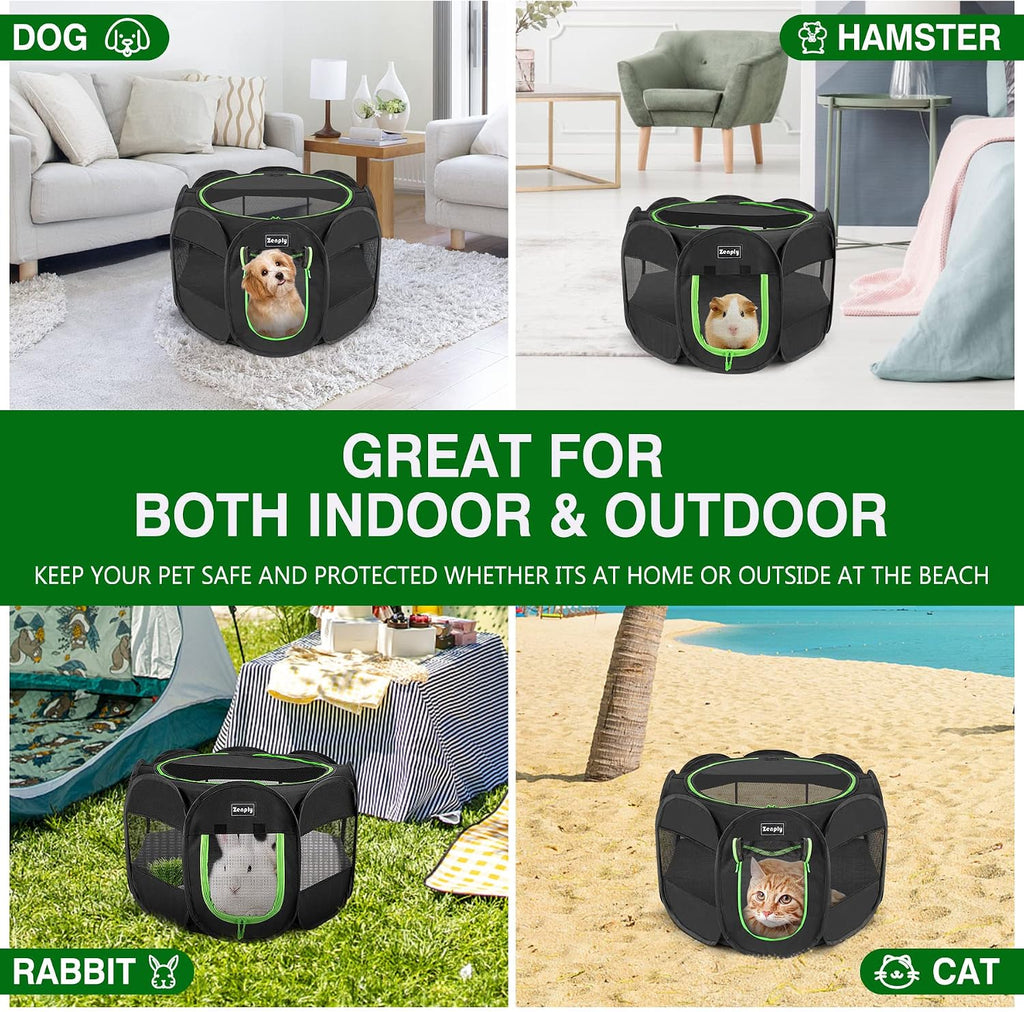 Foldable Pet Playpen, Pop up Dog Kennel Tent for Indoor and Outdoor Use | Foldable Pet Playpen, Pop up Dog Kennel Tent for Indoor and Outdoor Use