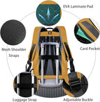 Backpack for Men Business Slim Laptop Bag | anti Theft Travel Backpacks 17.3 Inch Laptop Water Resistant Computer Bag for Work Office College, Yellow