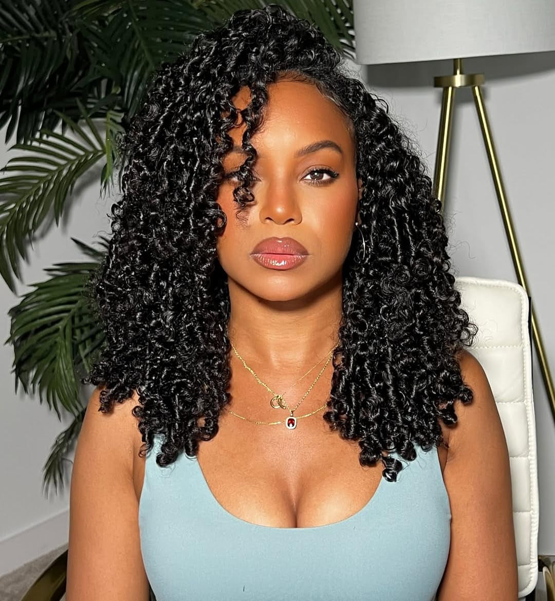 Half Wig Human Hair 3 in 1 Special Curly Half Wigs for Black Women 200% Density Wear and Go Glueless Wig Drawstring Ponytail Seamless Flip over No Lace Headband Wig Beginner Friendly 20 Inch