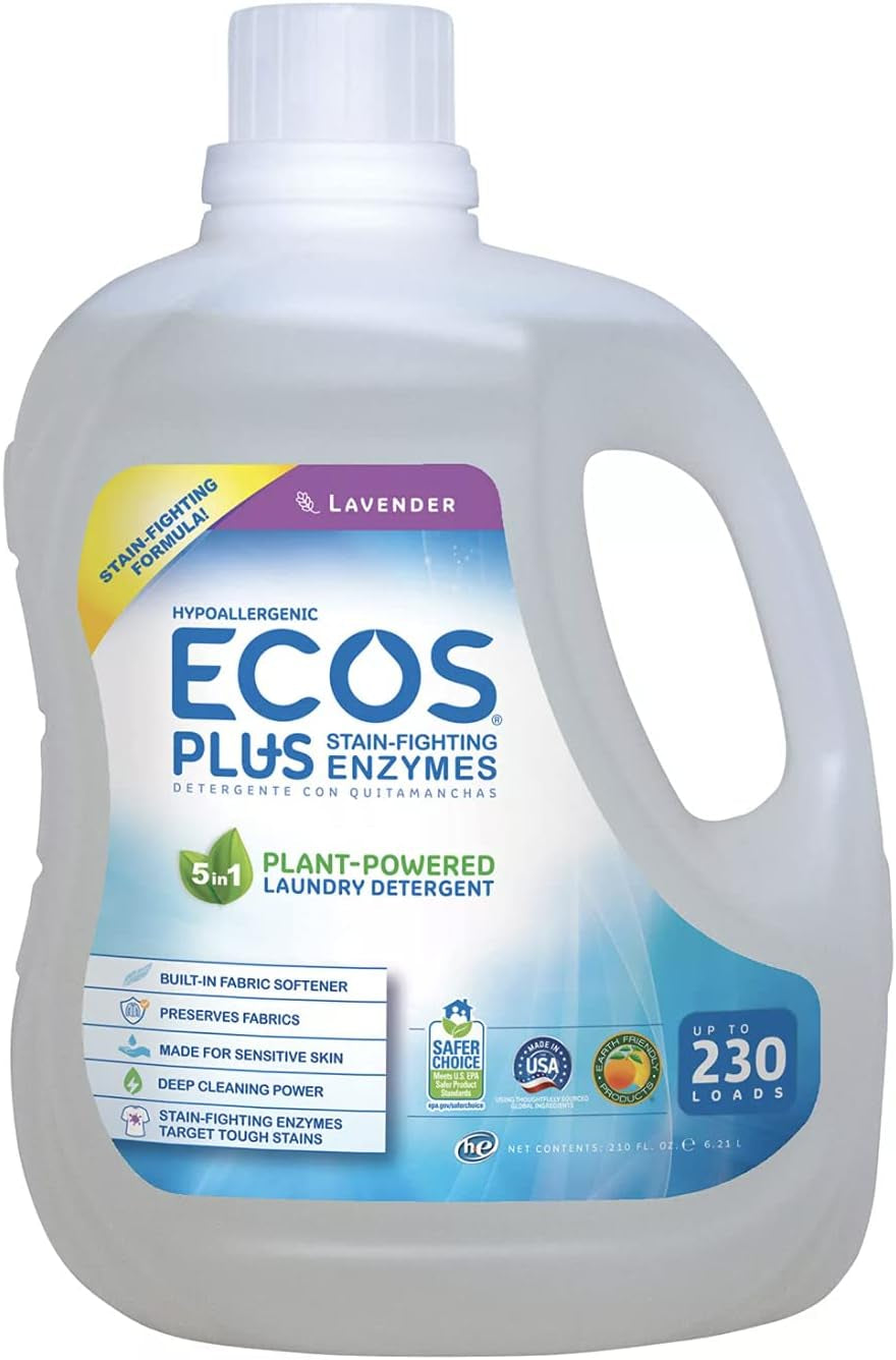ECOS plus with Stain-Fighting Enzymes  Detergent - 210 Fl. Oz.