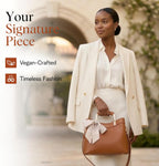 Small Vegan Leather Purses for Women, Faux Leather Handbags for Women, Top Handle Handbags