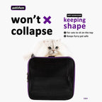 Soft Pet Carrier for Large and Medium Cats, 2 Kitties, Small Dogs. Easy to Get Cat In, Great for Cats That Don'T like Carriers (Black)