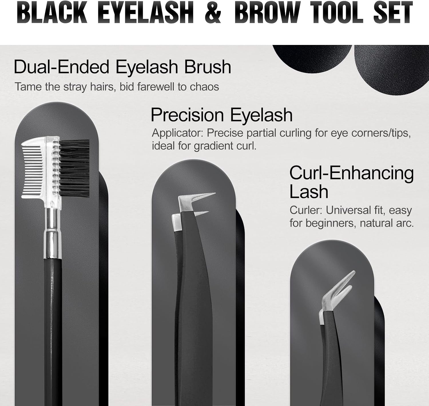 Eyebrow Kit for Men, 17 in 1 Tweezers for Women Facial Hair, Hair Scissors with Comb, Eyebrow Trimmer, Brow Brushes, Hair Tools Travel Bag, Professional Grooming Tweezer for Men