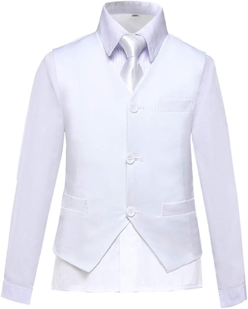 Boys Vest Set Formal Dress Suits Wedding Outfit Dresswear