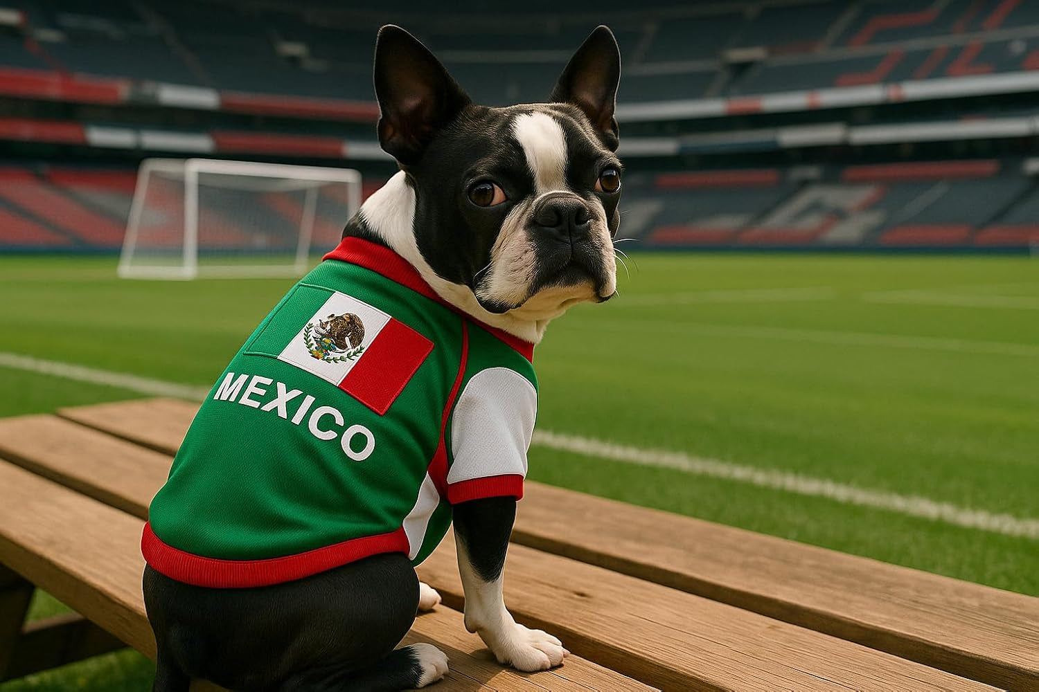 Dog Mexico Jersey - Breathable Mesh Puppy Football Jersey - Lightweight Stretch Sporty Dog Mexican Outfit - Summer Shirts for Large Dogs - Soccer Jersey for Dogs - Sportswear Pet Clothes