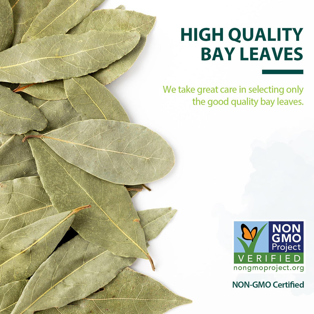 Bay Leaves, 8 Oz (227G), Non-Gmo Verified, Dried Bay Leaf, Freshly Packed to Keep Fresh, Laurel Herbs for Cooking