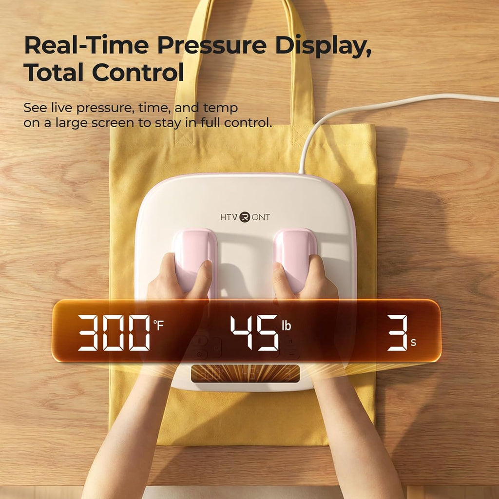 Heat Press Machine for T Shirts with Pressure Display, 10X10 | Portable Heat Press with Heats up Fast & Evenly H10 V2 Heat Press Machines for HTV, Sublimation, Heat Transfer Projects