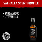 Mad Viking Valhalla Beard Oil - Hydrate, Soften and Grow Your Beard Naturally. Fight Itch and Dandruff with a Smooth Sandalwood & Vanilla Scent, Made in the USA - 2Oz | Hydrates Skin, Softens Coarse Beard Hair, and Helps Relieve Beard Itch with a Warm Sandalwood and Vanilla Fragrance.