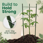 4 Pack round Tomato Cages for Garden,18 Inches Small Metal Tomato Cages with Adjustable Rings,Tomato Trellis and Plant Support for Raised Garden Beds, Pots and Climbing Vegetables
