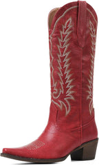 Cowboy Boots for Women: Embroidered Western Knee High Boots Women - Pointed Toe Chunky Heel Cowgirl Tall Boots