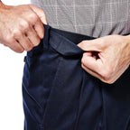 Men'S Classic Fit Premium No Iron Khaki Pleated Pant