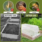 2PCS 47" X 21" X 17" Garden Netting for Raised Beds, Foldable Raised Garden Bed Cover with Ground Nail, Raised Bed Cover Fit 4 X 2Ft Garden Beds, Insect Bird Control, Plant Protection