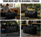 Extra Large Storage Duffle Bag for Travel, Black Big Traveling Duffle Bag
