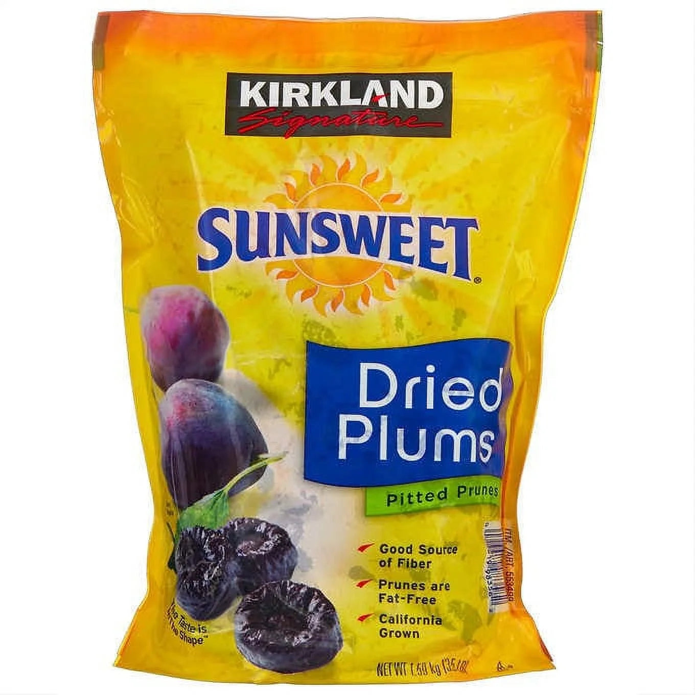 , Sunsweet Whole Dried Plums, 3.5 Lbs