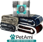 Dog Blanket for Small Medium Dogs and Cats, Soft Sherpa Fleece Pet Blanket Throw for Puppies Kittens, Reversible Plush Couch Cover Protector Sofa Bed Crate, Machine Washable, 60X40, Checker Red