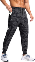 Men'S Joggers with Zipper Pockets Lightweight Athletic Workout Pants Quick Dry Sweatpants for Men Running Hiking