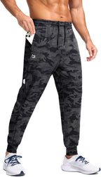 Men'S Joggers with Zipper Pockets Lightweight Athletic Workout Pants Quick Dry Sweatpants for Men Running Hiking