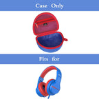 Kids Headphones Case Suitable for Iclever BTH12 / HS19 / BTH26 / Joyspark-T5 / Candy Bila BH03 / Earfun/Imyb/Midola MD-B01 / Noot Products Foldable Kids Headphones (Blue) (Blue and Red)