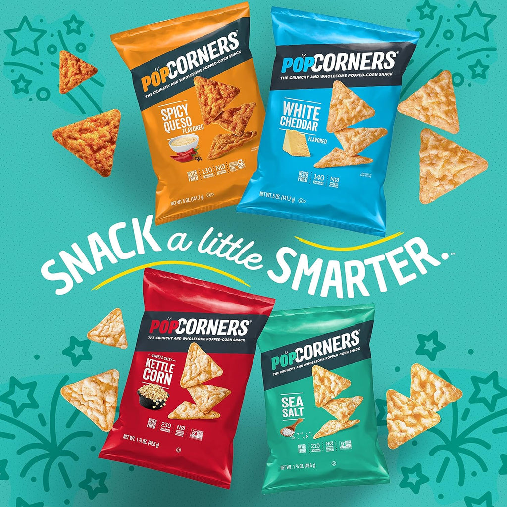 Popped Corn Snacks, Sampler Pack Gluten Free, 1 Ounce (Pack of 20)