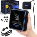 Inflatiq by  Tire Inflator Blue - Powerful, Award-Winning QWIKFLOW Technology with 2 Portable Power Options Included - Strong Vehicle Air Pump for Trucks, Cars, Motorcycles, Bicycles, Balls