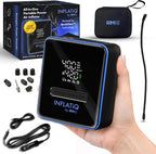 Inflatiq by  Tire Inflator Blue - Powerful, Award-Winning QWIKFLOW Technology with 2 Portable Power Options Included - Strong Vehicle Air Pump for Trucks, Cars, Motorcycles, Bicycles, Balls