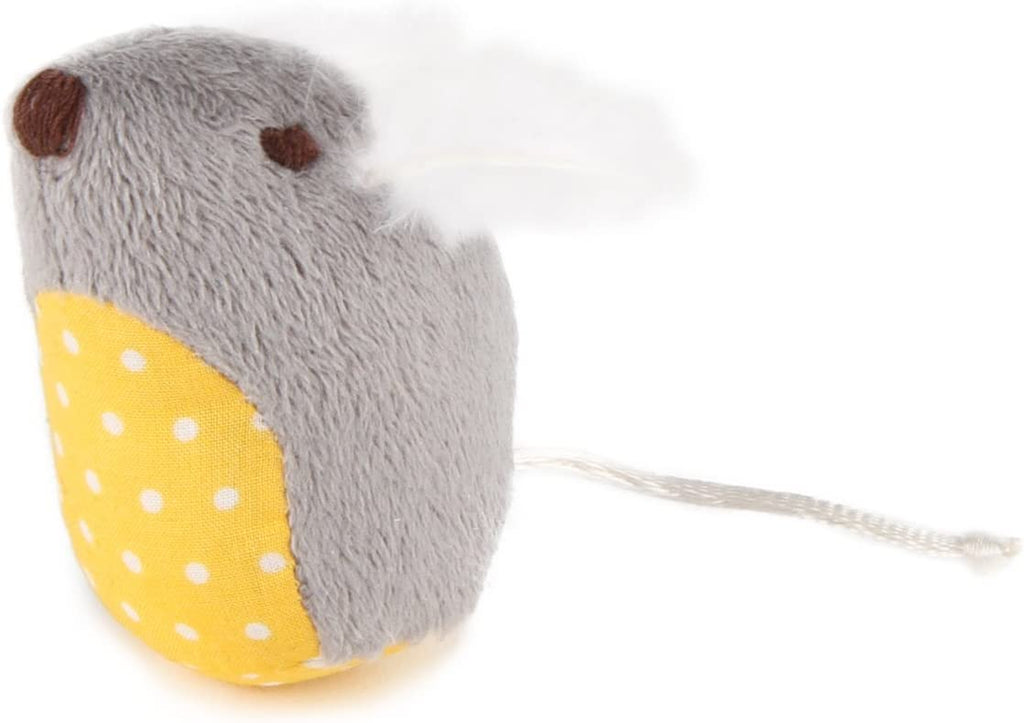 (2 Count) Mouse Mates Plush Catnip Cat Toys - Brown/Gray, 2 Count