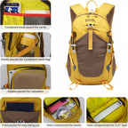 Small Hiking Backpack, 20L Lightweight Travel Backpacks for Men Women, Water Resistant Outdoor Day Pack, Ultralight Camping Daypack Backpacks Fit for Camping. (With Rain-Cover)