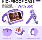 Kids Tablet 7 Inch 32GB Toddler Tablet with Protective Case, Wifi, Education Software Preinstalled for Boys Girls, Dual Camera, Parental Control, Youtube, GMS