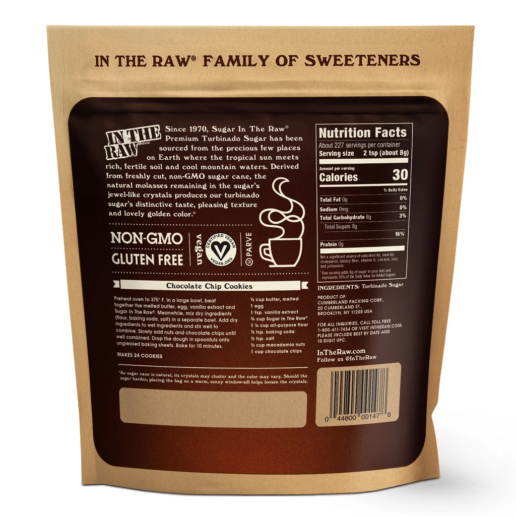 Sugar  Turbinado Cane Sugar for Baking, Coffee, and Cooking, 64 Oz, Bag​