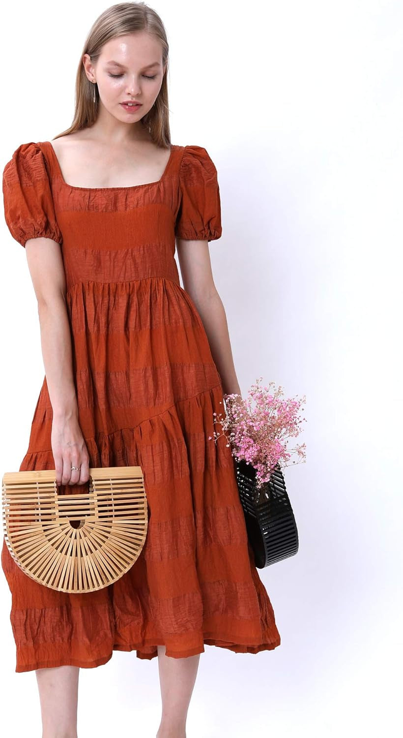 Womens Bamboo Handbag Handmade Large Tote Bag Straw Beach Bags | Beach Purse Size
